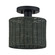 Weavington One Light Semi-Flush Mount in Black (107|60116-04)