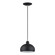 Domma One Light Mini Pendant in Black w/Brushed Nickel (107|51513-04)