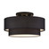 Bainbridge Three Light Semi-Flush Mount in Black (107|50267-04)
