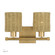 Weavington Two Light Vanity in Antique Gold Leaf (107|13702-48)