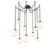 Gaia LED Pendant in Flat Bronze (404|SNB0092-09-FB-A-CH3-L1)