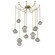 Mesa LED Pendant in Gilded Brass (404|SNB0089-09-GB-S-CH1-L1)