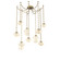 Mesa LED Pendant in Gilded Brass (404|SNB0089-09-GB-A-CH3-L1)