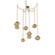 Mesa LED Pendant in Gilded Brass (404|SNB0089-06-GB-B-CH3-L3)