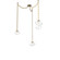 Mesa LED Pendant in Gilded Brass (404|SNB0089-03-GB-C-CH2-L1)