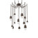 Pebble LED Pendant in Flat Bronze (404|SNB0079-12-FB-PC-CH1-L3)