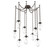 Meteo LED LED Pendant in Flat Bronze (404|SNB0067-09-FB-ZC-CH2-L3)