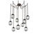 Aster LED LED Pendant in Flat Bronze (404|SNB0066-09-FB-FS-CH3-L3)