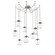 Aster LED LED Pendant in Beige Silver (404|SNB0066-09-BS-FC-CH1-L3)