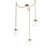 Aster LED LED Pendant in Gilded Brass (404|SNB0066-03-GB-ZA-CH2-L1)