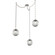Aster LED LED Pendant in Beige Silver (404|SNB0066-03-BS-ZS-CH2-L3)