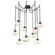 Nova Bulb Nine Light Pendant in Matte Black (404|SNB0064-09-MB-A-CH1-E2)