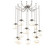 Aster Bulb 12 Light Pendant in Beige Silver (404|SNB0062-12-BS-A-CH1-E2)