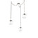 Aster Bulb Three Light Pendant in Beige Silver (404|SNB0062-03-BS-C-CH3-E2)