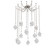 Blossom LED Pendant in Beige Silver (404|SNB0059-12-BS-BC-CH1-L3)