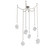 Blossom LED Pendant in Beige Silver (404|SNB0059-06-BS-BC-CH2-L3)