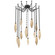 Rock Crystal LED Pendant in Matte Black (404|SNB0050-12-MB-CB-CH2-L1)