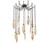 Rock Crystal LED Pendant in Flat Bronze (404|SNB0050-12-FB-CB-CH3-L1)