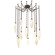 Rock Crystal LED Pendant in Flat Bronze (404|SNB0050-12-FB-CA-CH1-L1)