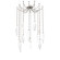 Rock Crystal LED Pendant in Beige Silver (404|SNB0050-12-BS-CC-CH3-L3)