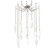 Rock Crystal LED Pendant in Beige Silver (404|SNB0050-12-BS-CC-CH1-L3)