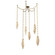 Rock Crystal LED Pendant in Gilded Brass (404|SNB0050-06-GB-CB-CH3-L3)