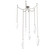 Rock Crystal LED Pendant in Beige Silver (404|SNB0050-06-BS-CC-CH2-L1)