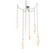 Rock Crystal LED Pendant in Beige Silver (404|SNB0050-06-BS-CA-CH3-L1)