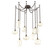 Misto Nine Light Pendant in Flat Bronze (404|SNB0048-09-FB-OA-CH1-E2)
