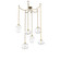 Misto Six Light Pendant in Gilded Brass (404|SNB0048-06-GB-OC-CH1-E2)