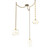 Misto Three Light Pendant in Gilded Brass (404|SNB0048-03-GB-OA-CH2-E2)