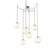 Terra Six Light Pendant in Beige Silver (404|SNB0047-06-BS-OA-CH3-E2)