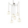 Terra Six Light Pendant in Beige Silver (404|SNB0047-06-BS-OA-CH2-E2)