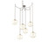 Terra Six Light Pendant in Beige Silver (404|SNB0047-06-BS-OA-CH1-E2)