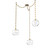 Terra Three Light Pendant in Gilded Brass (404|SNB0047-03-GB-OC-CH3-E2)