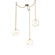 Terra Three Light Pendant in Gilded Brass (404|SNB0047-03-GB-OA-CH1-E2)