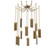 Parallel LED Pendant in Gilded Brass (404|SNB0042-12-GB-BG-CH1-L1)