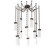 Parallel LED Pendant in Flat Bronze (404|SNB0042-12-FB-CR-CH3-L3)