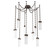 Parallel LED Pendant in Flat Bronze (404|SNB0042-09-FB-CR-CH3-L3)
