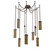 Parallel LED Pendant in Flat Bronze (404|SNB0042-09-FB-BG-CH1-L3)