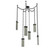 Parallel LED Pendant in Matte Black (404|SNB0042-06-MB-SG-CH2-L1)