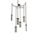 Parallel LED Pendant in Flat Bronze (404|SNB0042-06-FB-SG-CH2-L3)