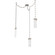 Parallel LED Pendant in Beige Silver (404|SNB0042-03-BS-CR-CH3-L1)
