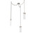 Parallel LED Pendant in Beige Silver (404|SNB0042-03-BS-CR-CH2-L3)