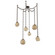 Gem LED Pendant in Flat Bronze (404|SNB0039-06-FB-B-CH2-L1)