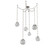 Gem LED Pendant in Beige Silver (404|SNB0039-06-BS-S-CH3-L3)