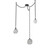 Gem LED Pendant in Matte Black (404|SNB0039-03-MB-S-CH1-L3)