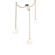 Gem LED Pendant in Gilded Brass (404|SNB0039-03-GB-A-CH2-L3)