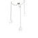 Gem LED Pendant in Beige Silver (404|SNB0039-03-BS-C-CH3-L3)