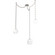 Gem LED Pendant in Beige Silver (404|SNB0039-03-BS-C-CH2-L1)